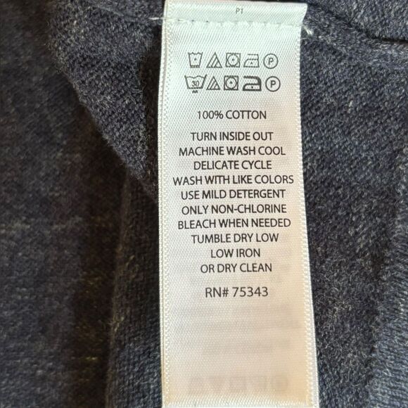 Art Of Rhetoric Cotton Crewneck Sweater Navy Blue Long Sleeve Mens Medium - Picture 5 of 7